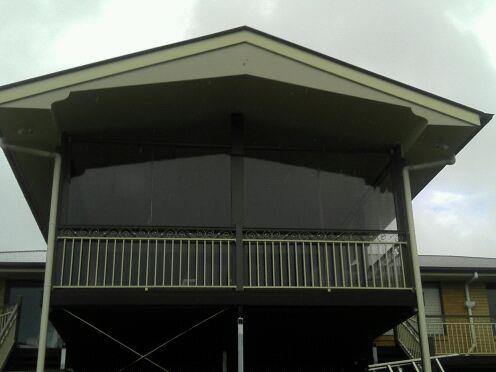 Clear and Black PVC Channel-It Blinds - Darling Downs Tarpaulins