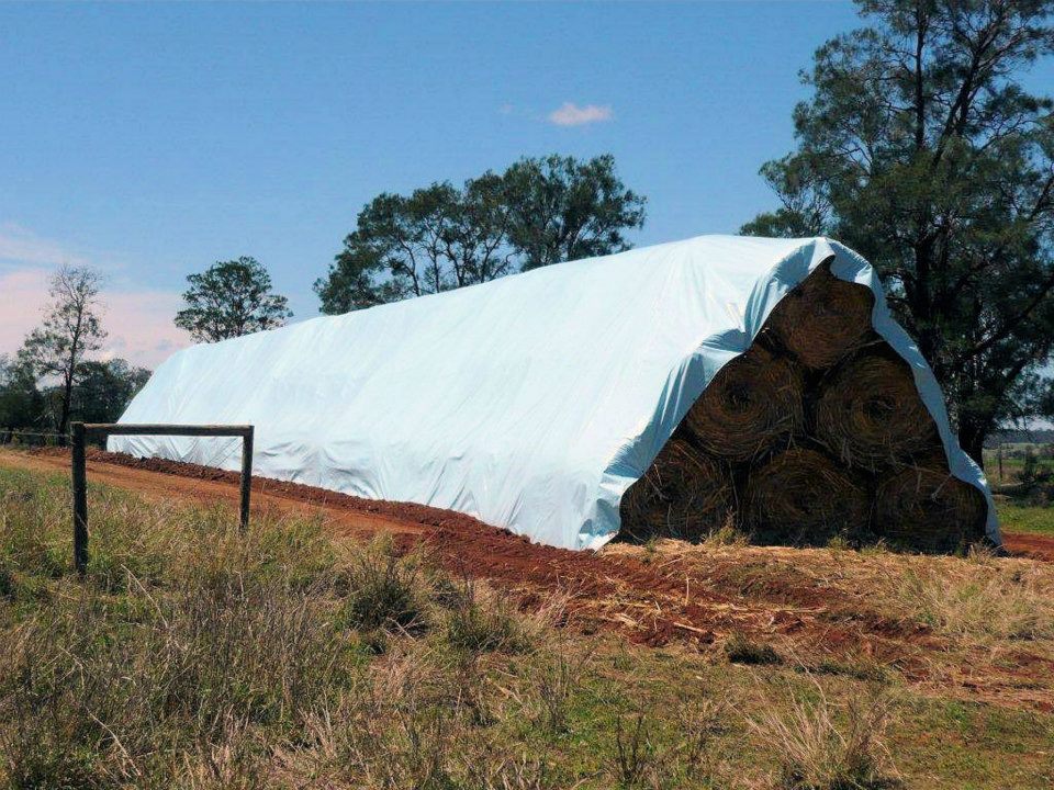 custom tarpaulin for hay stack